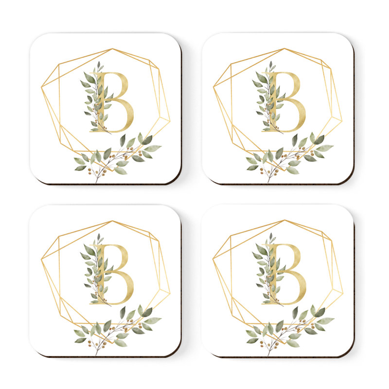 Sous-verres Café à monogramme, B