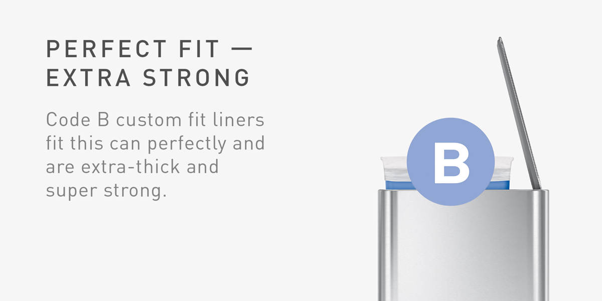 Simplehuman 5 Liter / 1.3 Gallon Slim Steel Step Trash Can