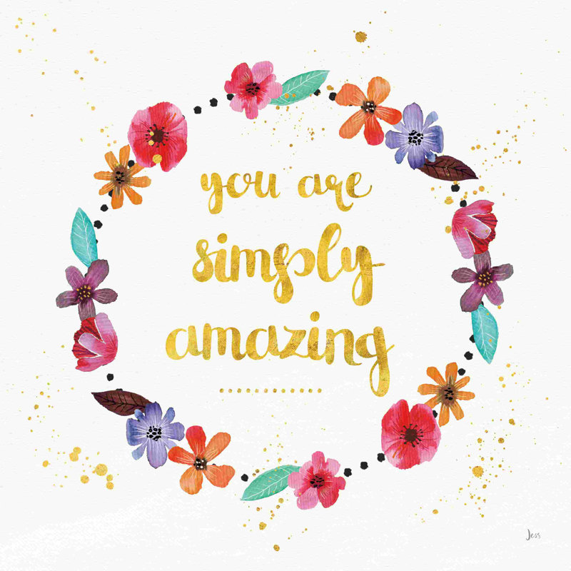 Simply Amazing I, H 12 po x l 12 po