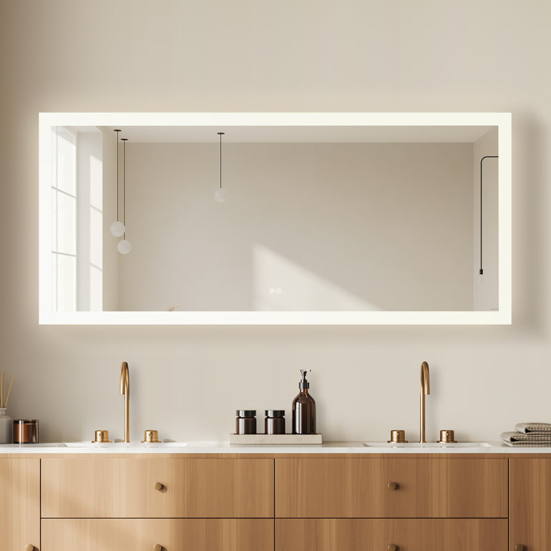 Miroir de salle de bain mural Moscow, 32 po x 72 po