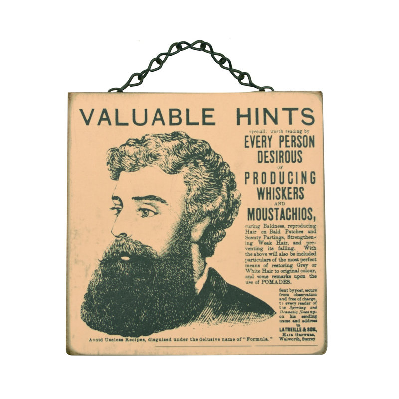 Vintage News Ad Curing Mens Hair Growth Hanging Wooden Sign Bathroom Home Decor Vintage News Ad Curing Mens Hair Growth Hanging Wooden Sign Bathroom Home Decor