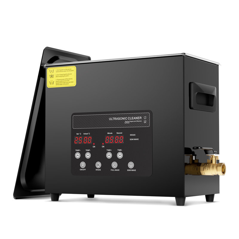 Nettoyeur ultrasonique numérique 6L avec chaufferette et minuterie, machine de nettoyage industriel en acier inoxydable 40kHz pour bijoux, outils et retenues