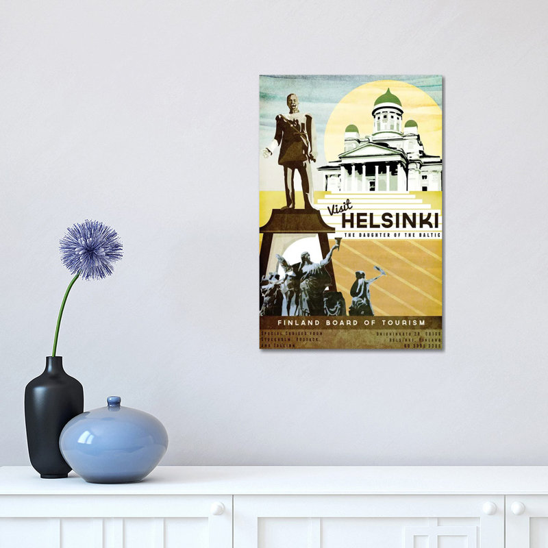 Omsk, Russia City Skyline by Ayse Deniz Akerman - Wrapped Canvas Print, 101.6 cm H x 66.04 cm W x 1.91 cm D
