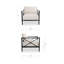 Chaise d'appoint d'extérieur Willow crème-1149845957