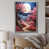 Impression argent sur toile encadrée
