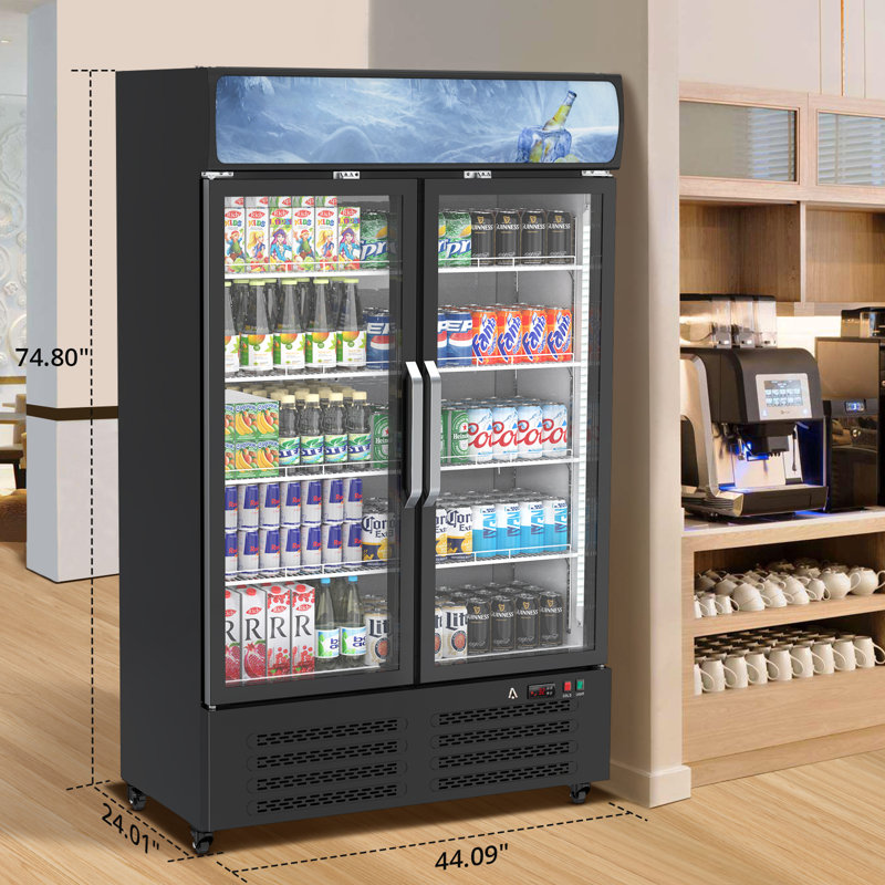 Babevy 22.6 Cubic Feet Merchandising Refrigerator - 44.09''