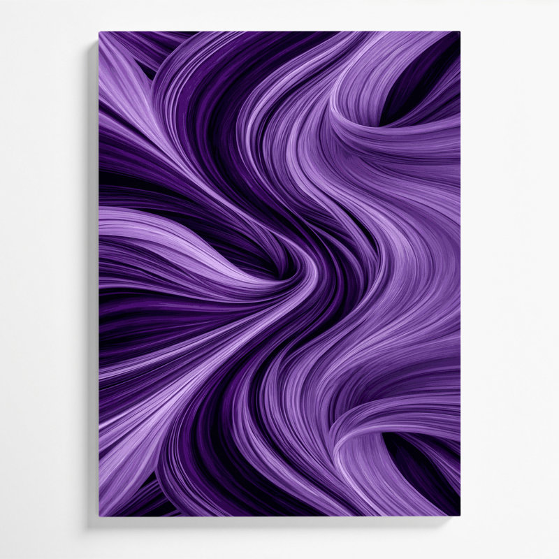 Art numérique sur toile, "Abstraction numérique 53", H 11 po x l 14 po