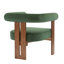 Fauteuil d'appoint rembourré en velours Faiella-331930771