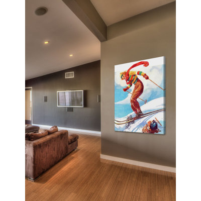 « ski jump », impression sur toile tendue