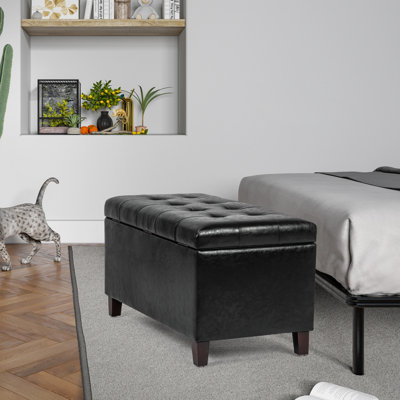 Michale Faux Leather Ottoman
