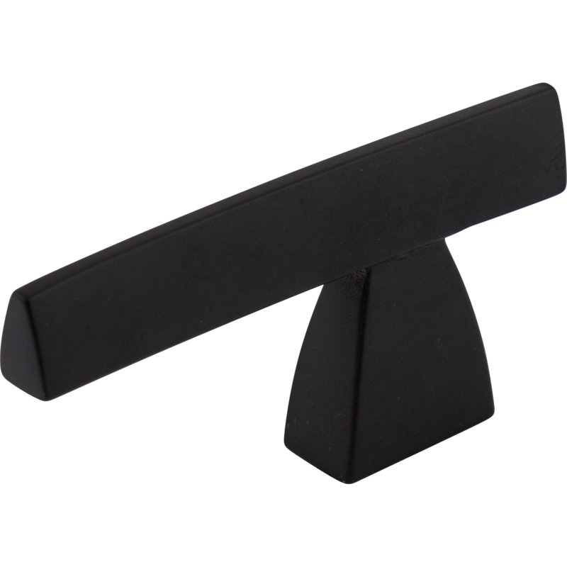 Arched Bar Knob, Flat Black, 2 1/2" Knob Length
