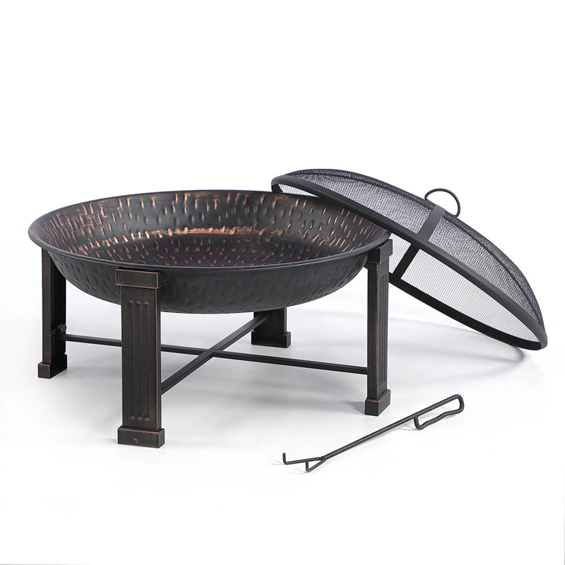 Round Steel Wood Burning Fire Pit