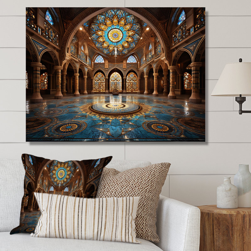 "Art de l'Islam", reproduction d'art sur toile, H 12 po x l 20 po x P 1 po, Toile tendue