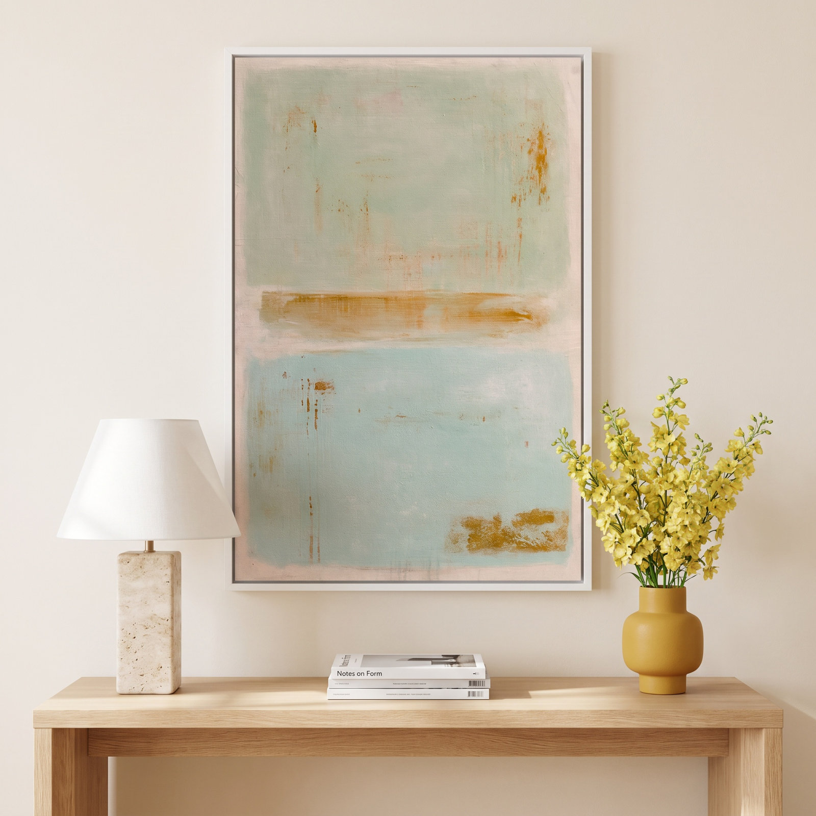 Soft Sided Print by Erin Ashley, 41" H x 28" W, White
