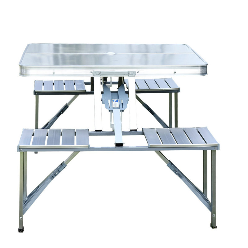 Trimble Rectangular Outdoor with Umbrella Hole Camping Table 855 cm D