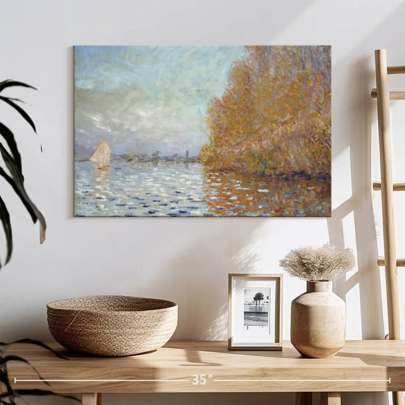 Bassin Alvord Argenteuil avec un voilier, H 16 po x l 24 po
