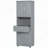 Versatile Bathroom Cabinet with Laundry Basket and Ample Storage Options-1647268070