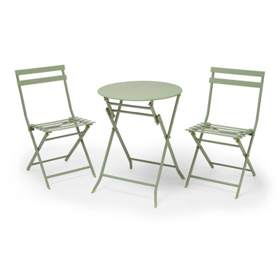 Ravello 2 - Person Steel Patio Dining Set Round Table
