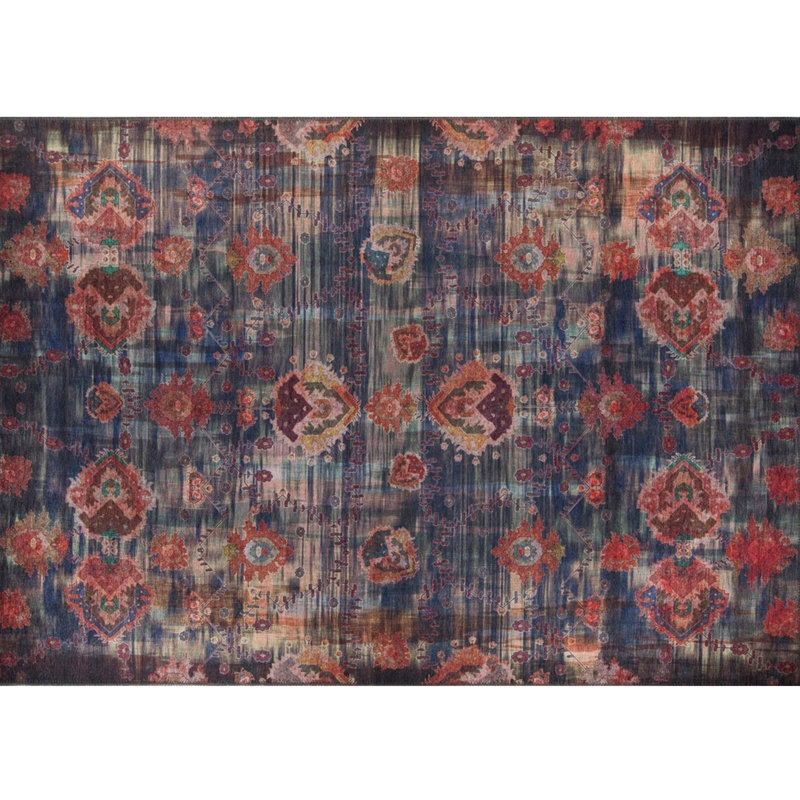 Luxurious Machine Washable Area Rug, 4.9 x 7.5 Feet, 100% Polyester, 1850 g/m², Pile Height: 0.2 inches | Eco-Friendly Recycled Poly Cotton Backing | Perfect for Living Room & Bedroom, Soft and Durable Design