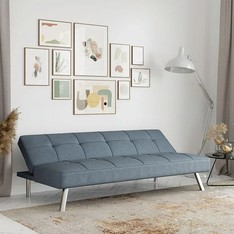 Canapé convertible capitonné en tissu de polyester 66,1 po Serta Jameson