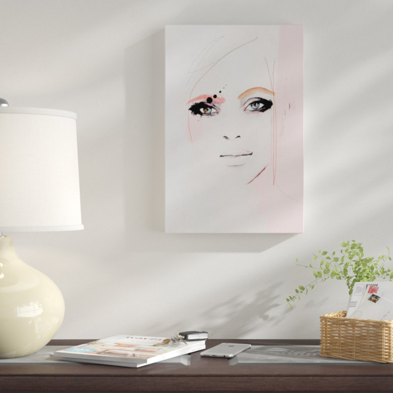 « baiser baiser », impression sur toile, H 26 po x l 18 po x P 1,5 po, Pas de tapis, Toile tendue