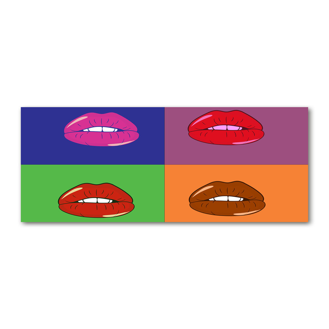 Colourful Lips - Ungerahmte Kunstdrucke auf Leinwand