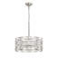Ariello 6 - Light Satin Nickel Shaded Drum Chandelier