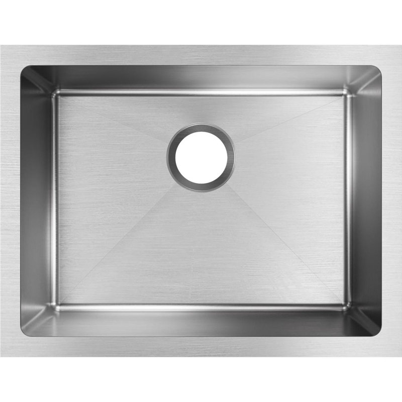 Crosstown 24" Stainless Steel Single Bowl Undermount Kitchen Sink
