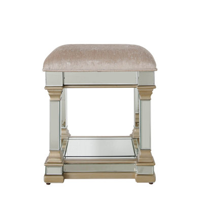 Solid + Manufactured Wood Accent Stool