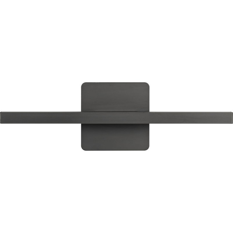 16-Inch Matte Black Aluminum LED Linear Vanity Light