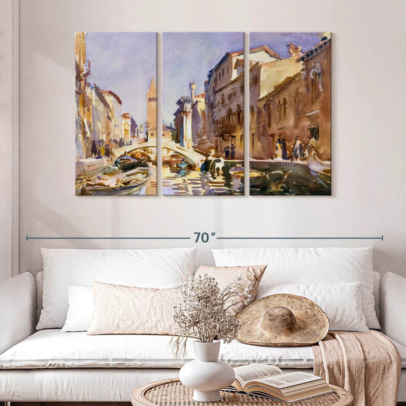 Rorry Venetian Canal 1913, 32" H x 50" W