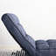Chaise de dortoir inclinable - Assise pliable et confortable rembourrée de lin bleu marine, pratique