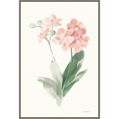 Spring Orchid II Framed On Canvas by Danhui Nai Painting -  Red Barrel StudioÂ®, C9690D1E7B954780A871043E371BF6D4