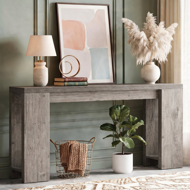 Console 70,9 po pour vestibule, Gris