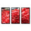 Red Floral Rhythmic Radiance - art mural géométrique-367193814-367193817