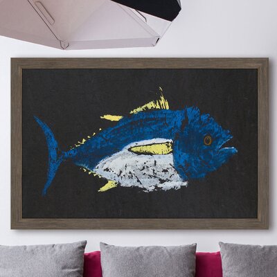 Yellowfin Tuna' -  Picture Frame Graphic Art on Paper -  Marmont Hill, MH-WATSEL-10-NWFP-24