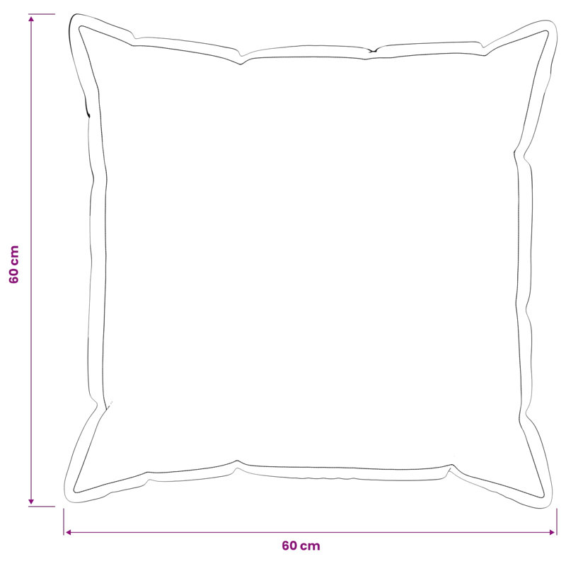 Cushion, Square 60cm, Red
