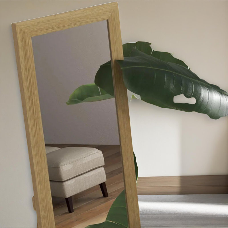 Clust Rectangle Mirror, Natural Brown