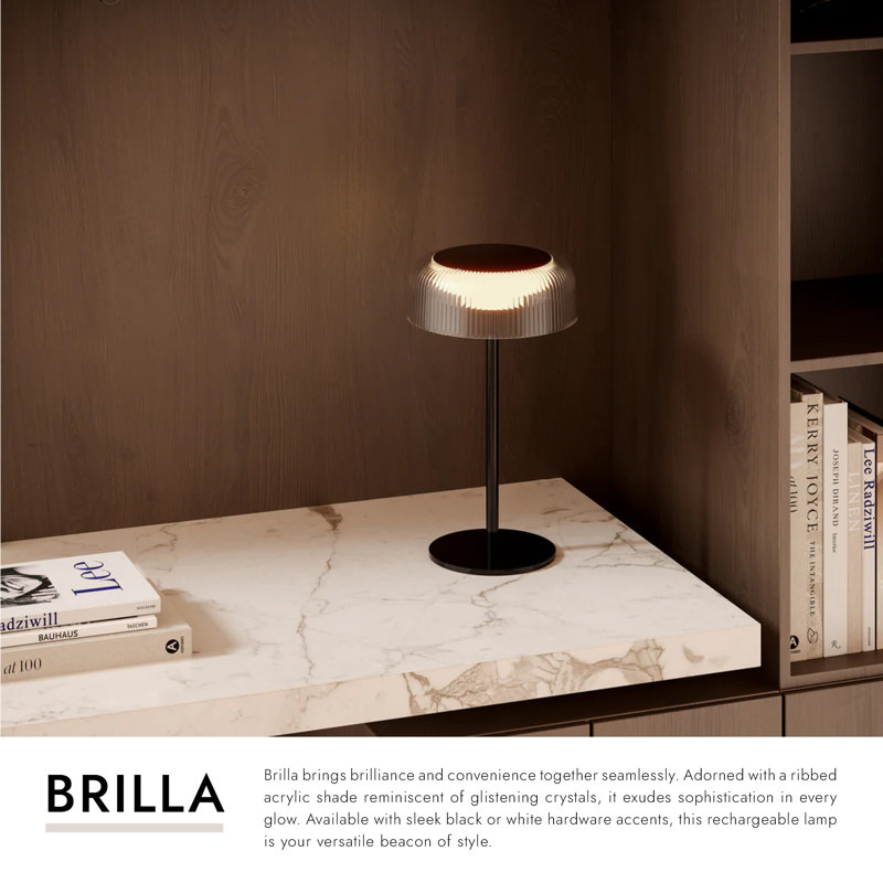 Brilla LED Standard Table Lamp, White