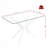 47.24" Rectangular Clear Tempered Glass Dining Table,Stylish Design With Metal Legs, Kitchen Table For Dining Room-996021405-996021394