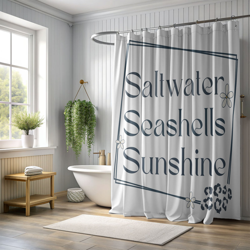 Tenequa Shower Curtain, H 74 po x l 71 po