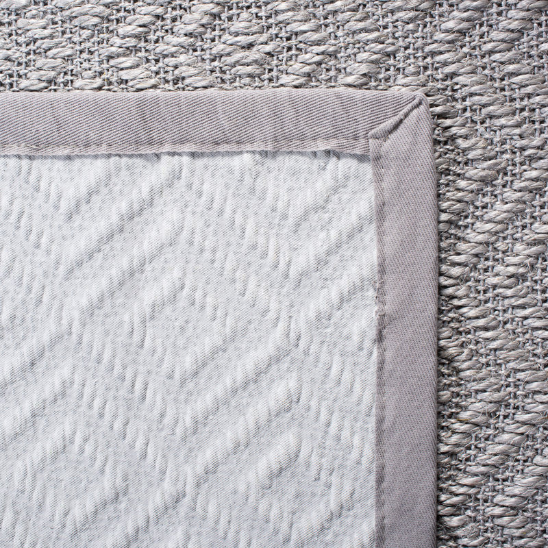 Tapis gris clair en jute / sisal Freitag, Rectangle 6 pi x 9 pi