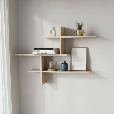 Floating 3 Tiers Wall Shelf