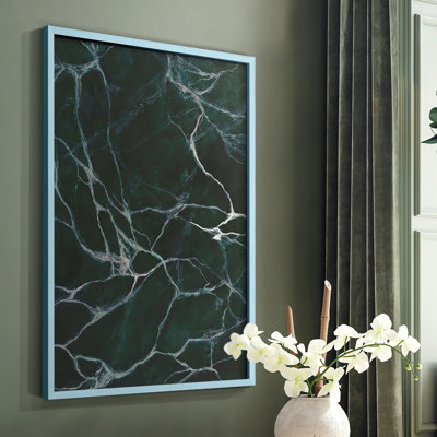 Jade Marble I, reproduction encadrée - bois massif