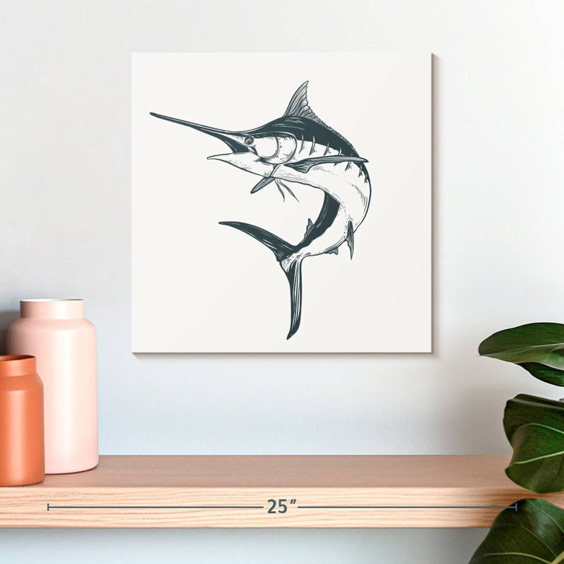 Crowle Marlin Fish, 16" H x 16" W