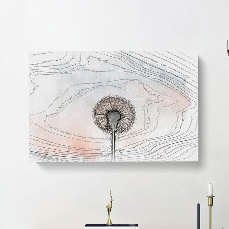 Dandelion In Abstract - Wrapped Canvas Print, 35cm H x 50cm W x 3cm D