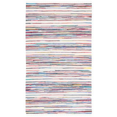 Burks Rug Hand Woven Cotton Abstract Rug