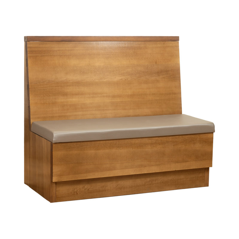 Cabine en bois massif 48 ", Gris, Bois jaune clair