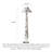 French Vintage-Style Iron & Fabric Floor Lamp
