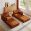 Canapé-lit convertible avec coussin cylindrique et structure de forme fixe-912767256